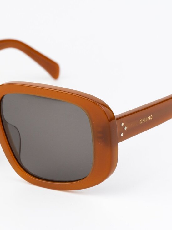 Celine Women Sunglasses Brown Grey Square CL40299U 45A NEW AUTHENTIC